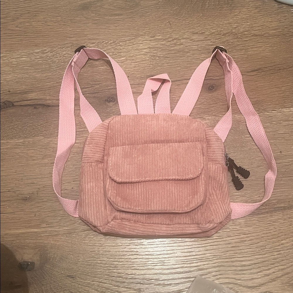 New Pink Corduroy Women's/Childs small Bag measures 7x7x3 - Picture 2 of 5